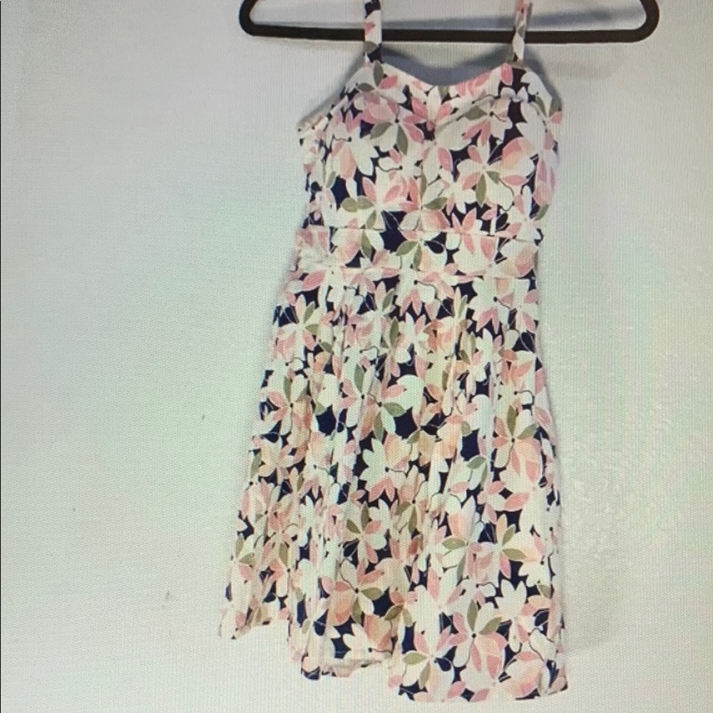 Sugar Pink and Blue Spaghetti Strap Sundress